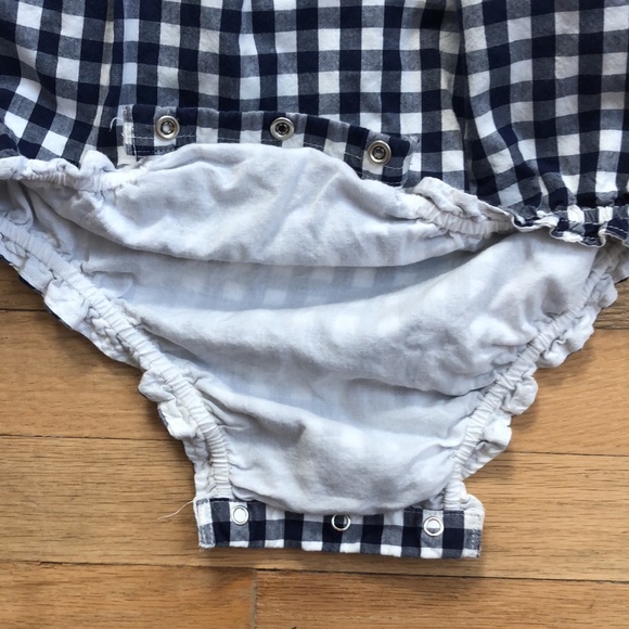 Baby Gab Blue Gingham one piece - Picture 4 of 4